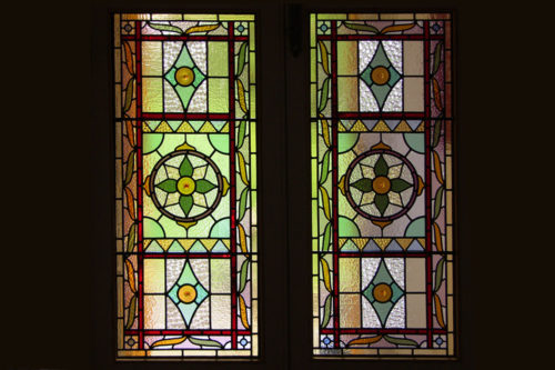 Restored Victorian stained. glass door panels by The Art Of Glass